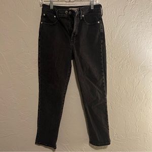 Women’s Madewell The Perfect Vintage Jean Wash Charcoal Size 26P Two Buttons